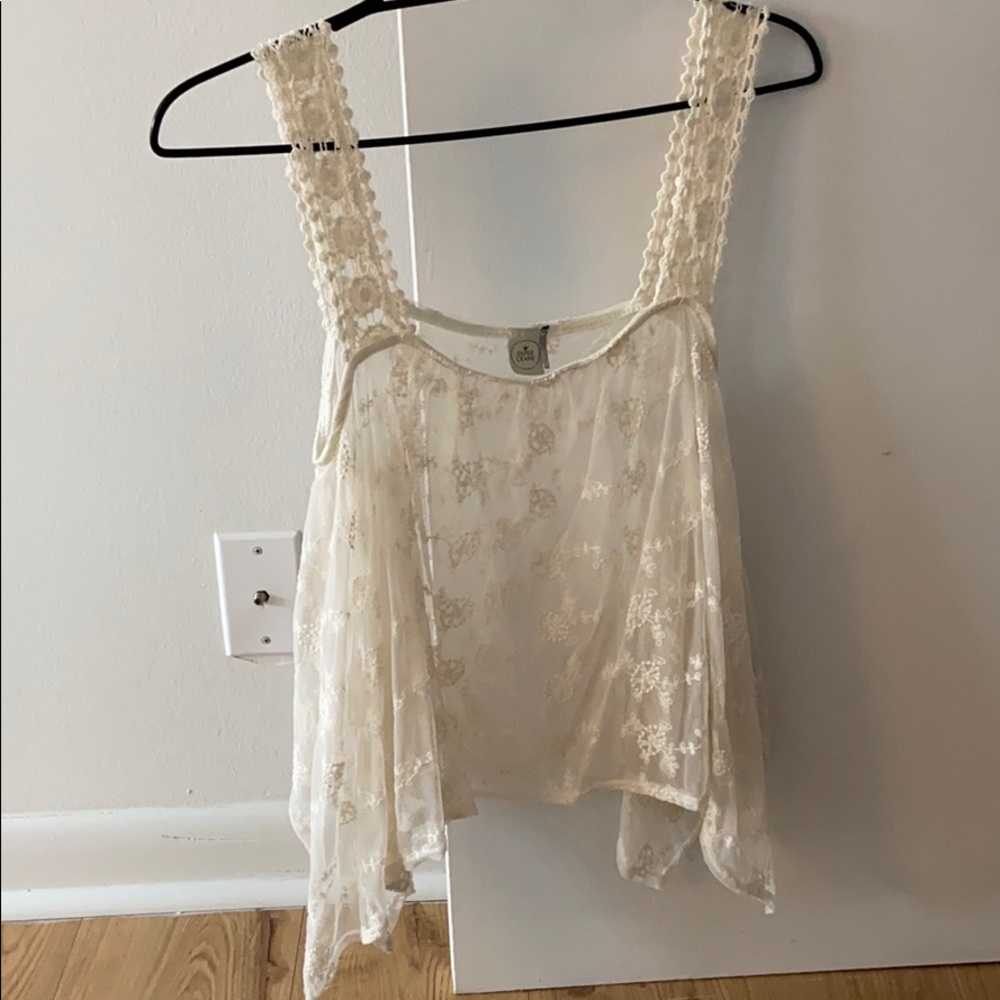 Lace Hankerchief Tank